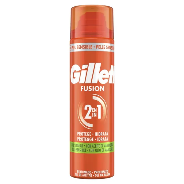 Gel afeitar GILLETTE Fusion piel sensible 200 ml