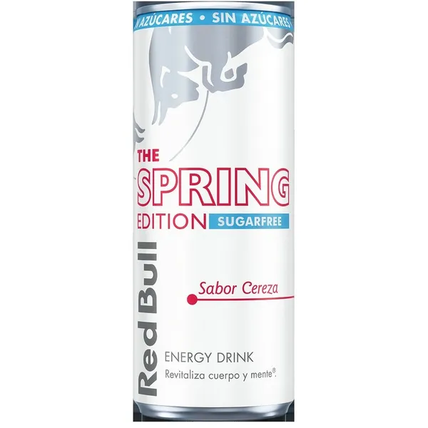 Bebida energética RED BULL sugarfree cereza lata 250 ml