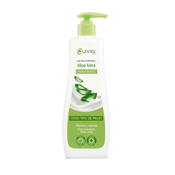 Loción corporal IFA UNNIA hidratante aloe vera dosificador 590 ml