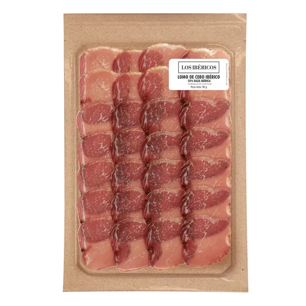 Lomo cebo ibérico 50% raza ibérica LOS IBERICOS 90 g
