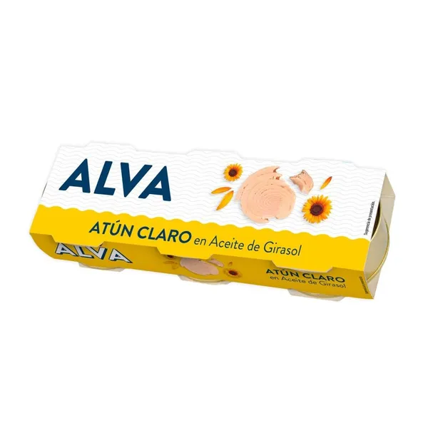 Atún claro en aceite de girasol 3x70 g pn.