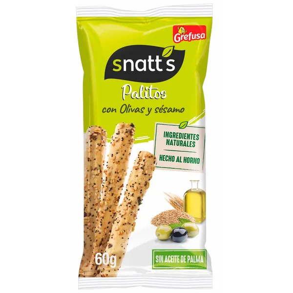 Palitos SNATT'S olivas y sésamo 65 g