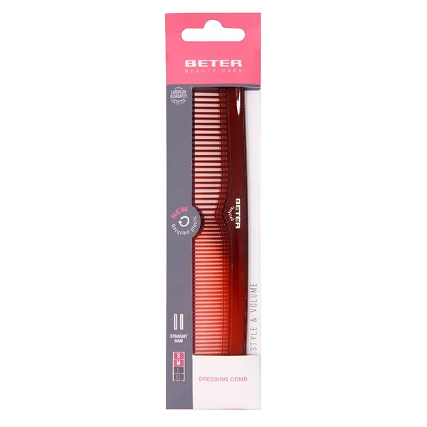 Peine batidor plástico señora 19 cm BETER