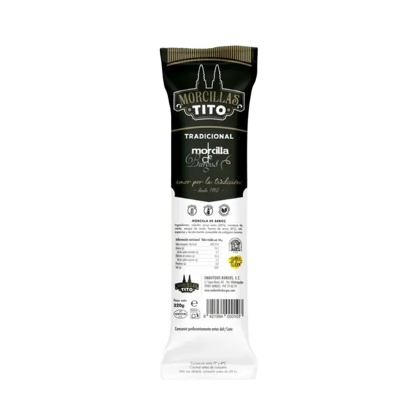 Morcilla de arroz TITO 320 g