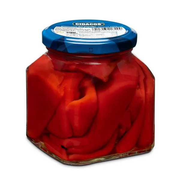 Pimientos piquillo enteros CIDACOS frasco 225 g pne.