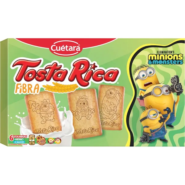 Galletas CUETARA TOSTA RICA Fibra 760 g