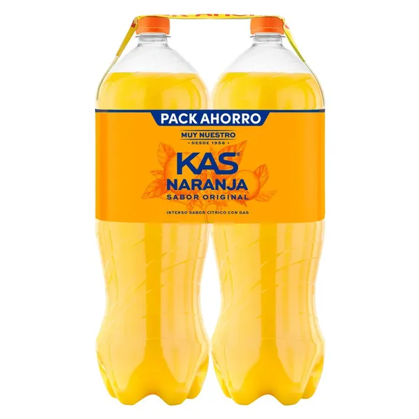 Refresco KAS naranja pet 2x2 l