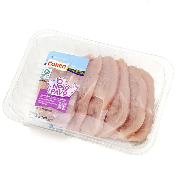 Filetes de pechuga de pavo COREN bandeja kilo