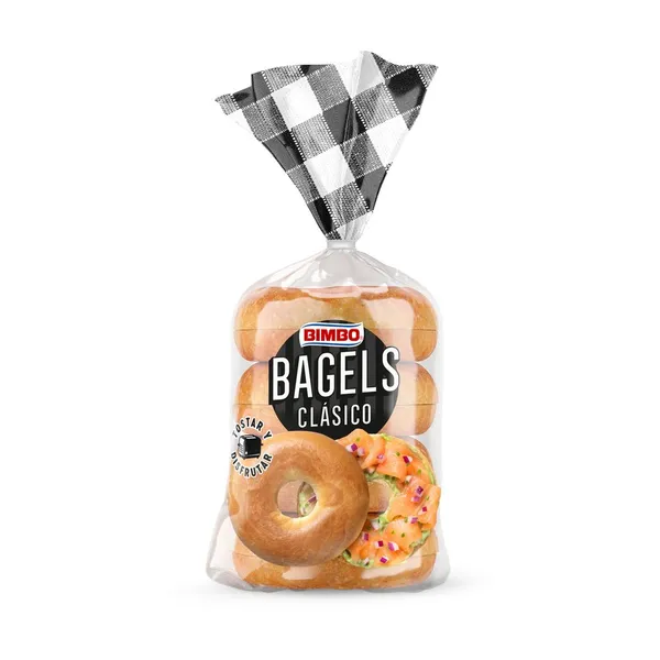 Pan BIMBO Bagels clásico 4 unidades 300 g