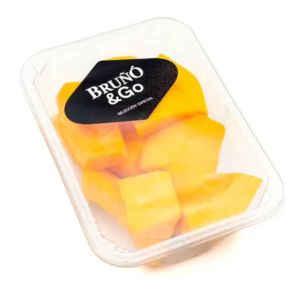 Calabaza troceada categoría 1ª bandeja 400 g