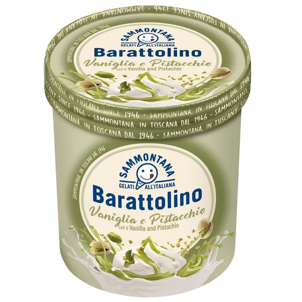 Helado SAMMONTANA vainilla pistacho tarrina 500 g