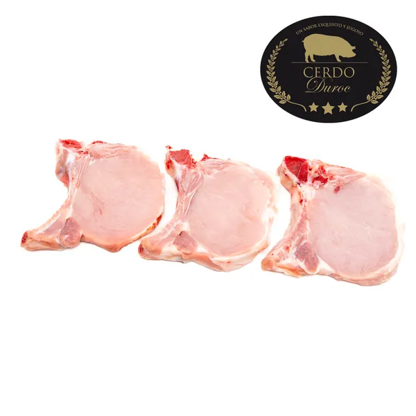 Chuleta de lomo de cerdo DUROC kilo