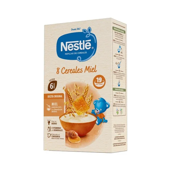Papilla NESTLE 8 cereales miel 475 g