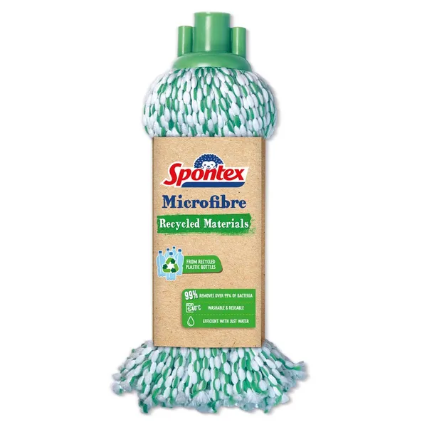 Fregona SPONTEX microfibra materiales reciclados