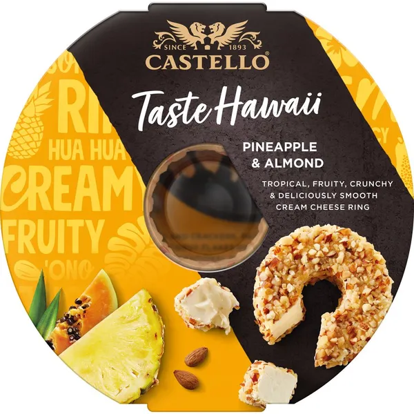Queso CASTELLO piña y almendras 125 g