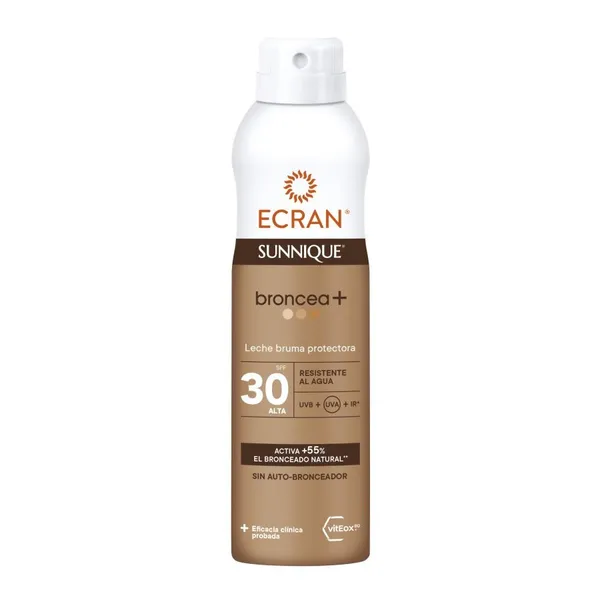Protector solar ECRAN sunnique broncea sfp30 bruma 250 ml