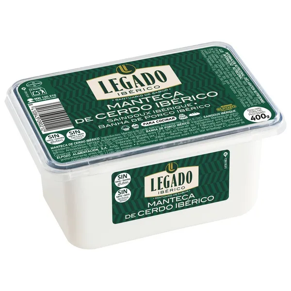 Manteca de cerdo ibérico ElPozo LEGADO tarrina 400 g