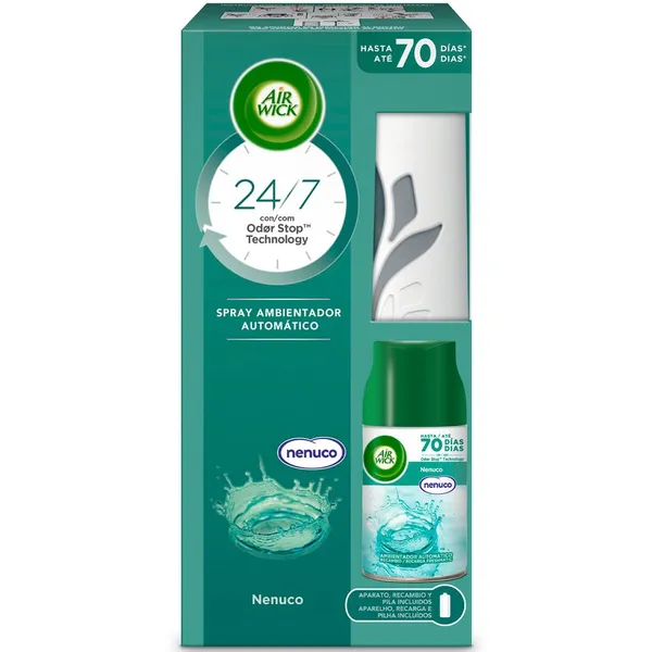 Ambientador pilas AIR WICK aparato más recambio Nenuco 250 ml