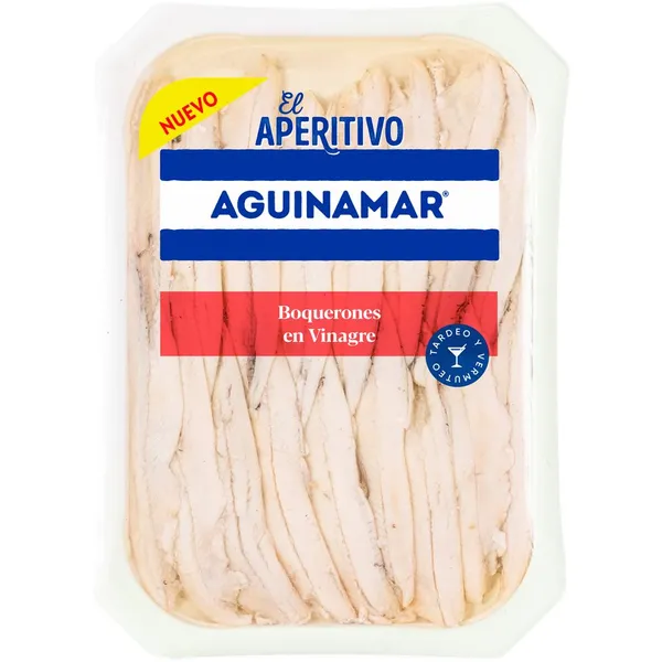 Boquerones en vinagre refrigerados AGUINAMAR 70 g pne.