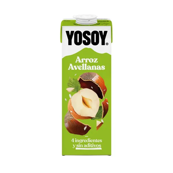 Bebida de arroz avellanas YOSOY brik 1 l
