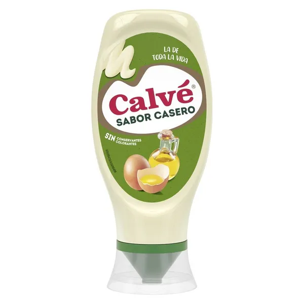 Salsa fina CALVE bocabajo 430 ml