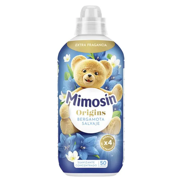 Suavizante concentrado MIMOSIN origins bergamota salvaje 50 lavados 900 ml
