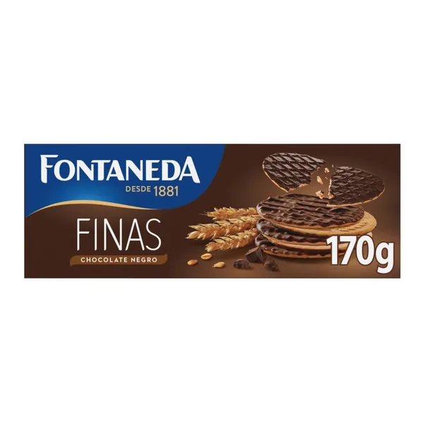 Galletas FONTANEDA Finas chocolate negro 170 g