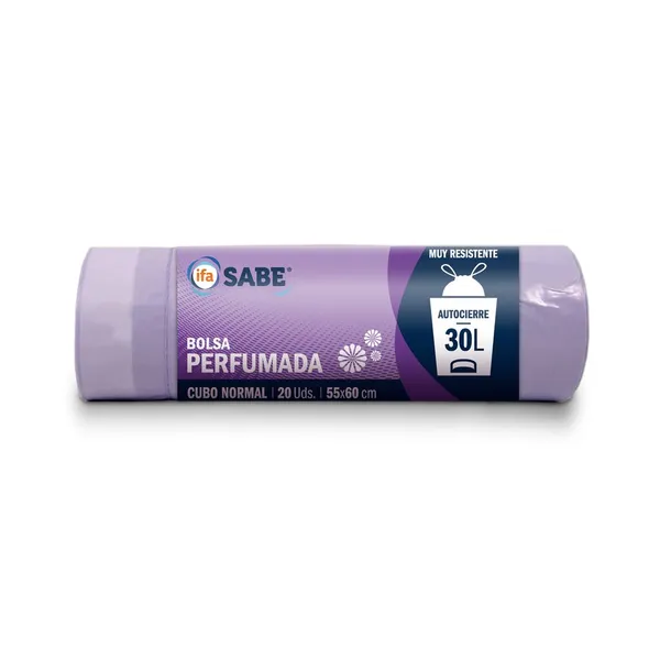 Bolsa basura autocierre 30 l perfumada IFA SABE 20 unidades