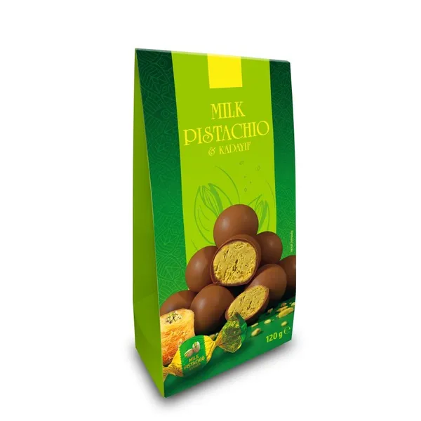 Bombones MILLANO milk pistachio & kadayif 120 g
