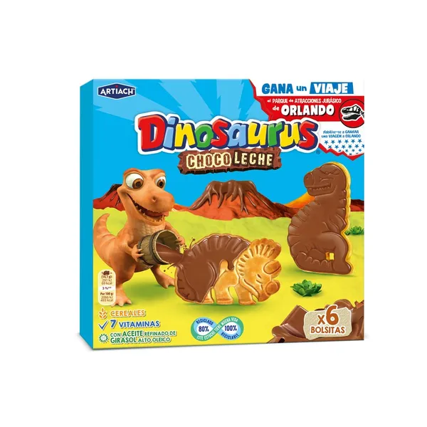 Galletas ARTIACH Dinosaurus Chocoleche 255 g