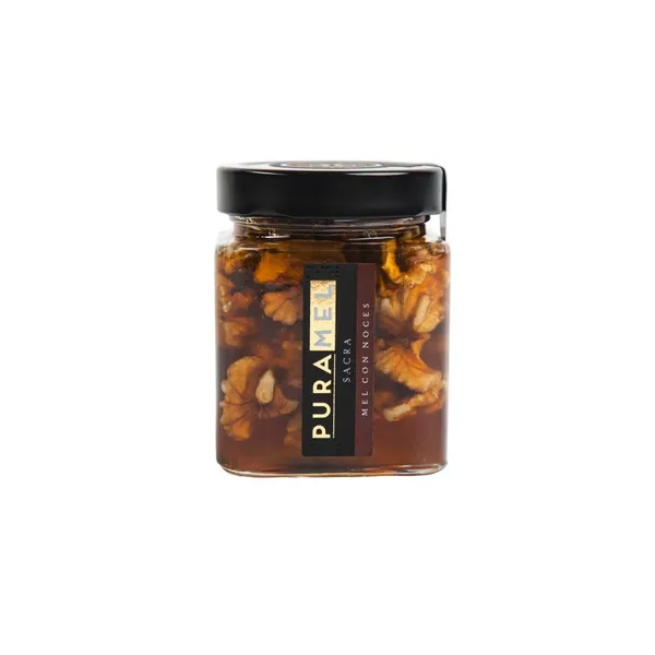 Miel con nueces PURAMEL Sacra frasco 425 g