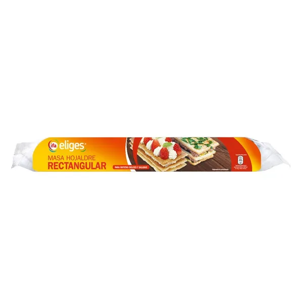 Masa refrigerada de hojaldre rectangular IFA ELIGES 230 g