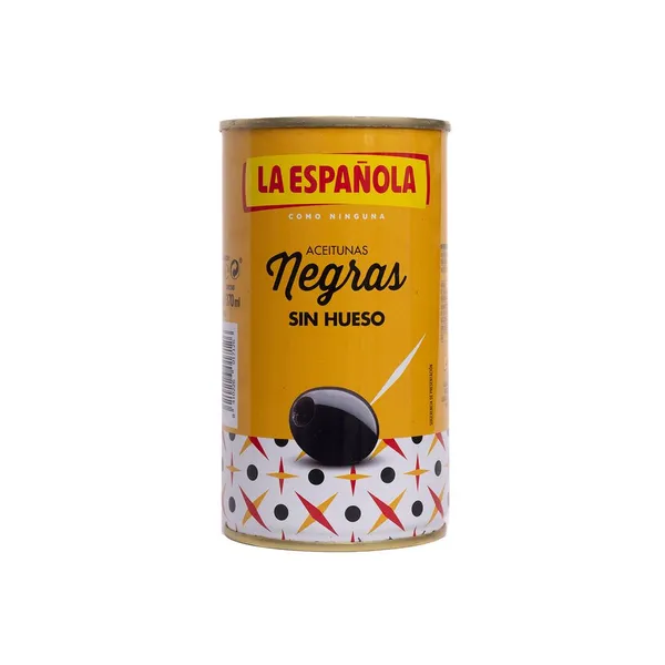 Aceituna negra LA ESPAÑOLA sin hueso lata 150 g pne