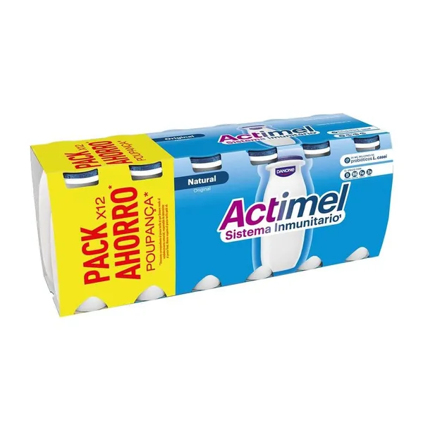 ACTIMEL DANONE líquido natural 12x100 g