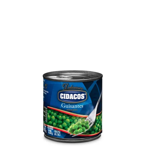Guisantes CIDACOS primera lata 120 g pne.