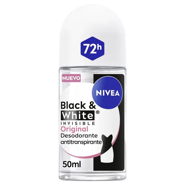 Desodorante NIVEA invisible B&W roll on 50 ml