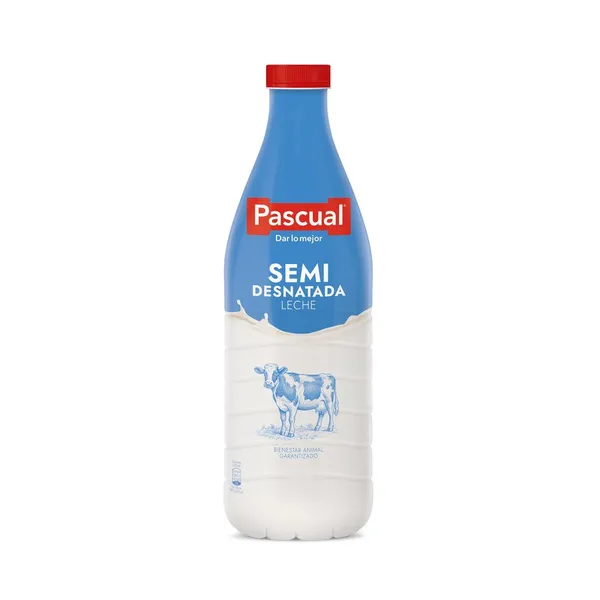 Leche semidesnatada PASCUAL botella 1,5 l