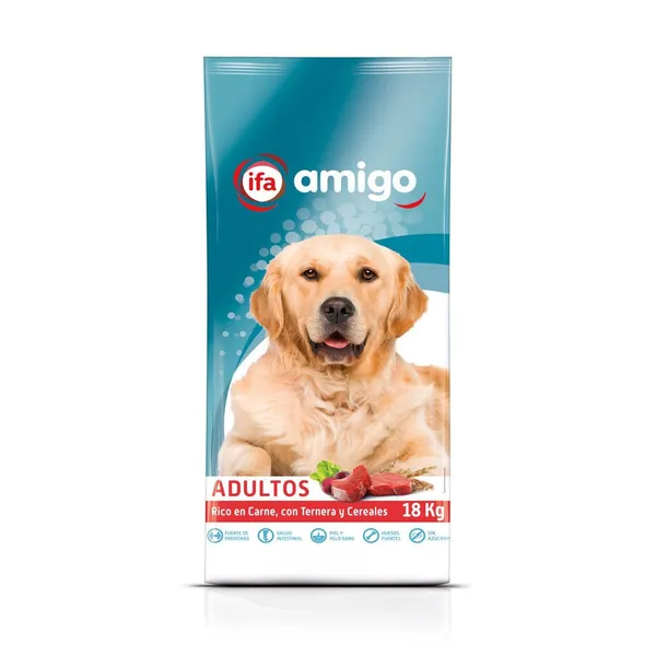 Alimento perro adulto IFA AMIGO ternera cereales 18 k
