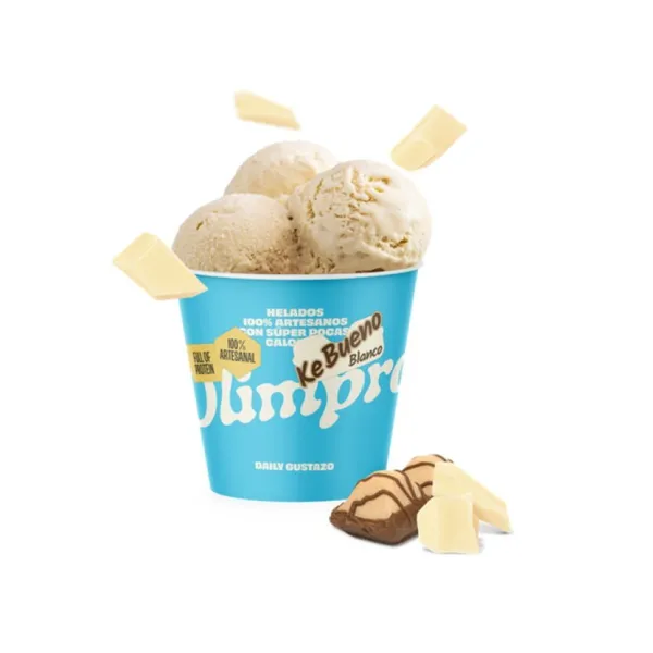 Helado OLIMPRO crema de leche - avellana - chocolate blanco tarrina 430 g