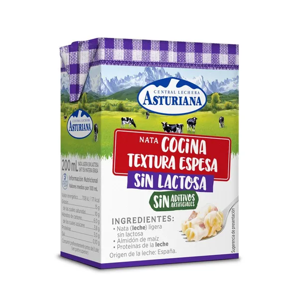 Nata sin lactosa C.L.ASTURIANA cocina 200 ml