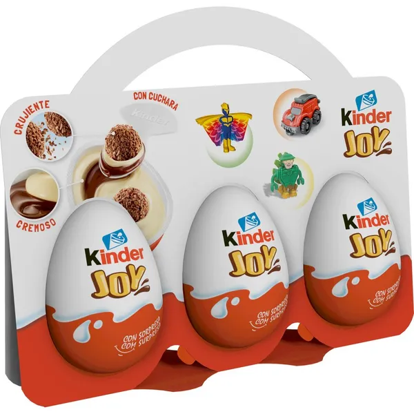 Huevo de chocolate KINDER JOY pack 3x20 g