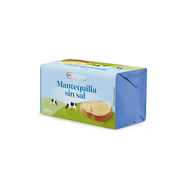 Mantequilla sin sal IFA ELIGES pastilla 250 g