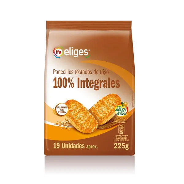 Panecillos tostados integrales IFA ELIGES 225 g