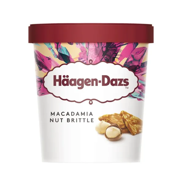 Helado HAAGEN DAZS vainilla con nueces macadamia tarrina 400 g