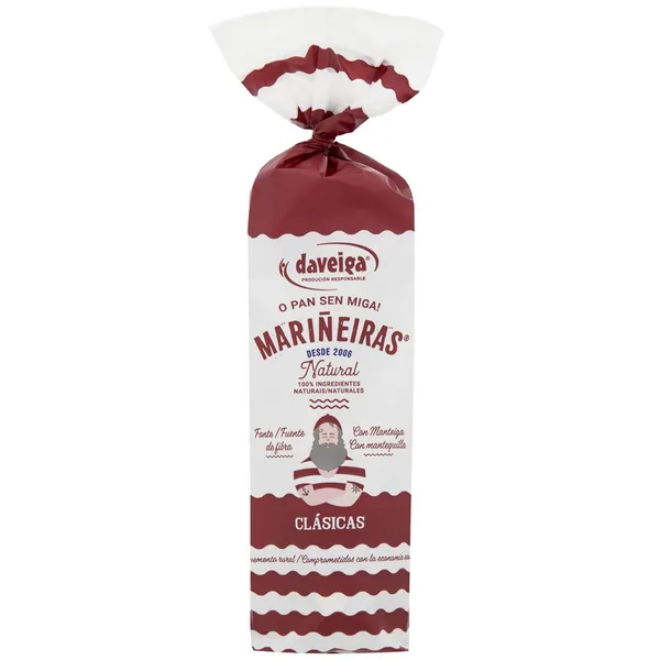 Galletas MARIÑEIRAS DAVEIGA Clásicas paquete 200 g
