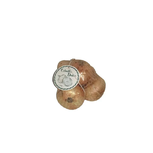 Cebolla dulce categoría 1ª calibre 60/80mm malla 1 kg