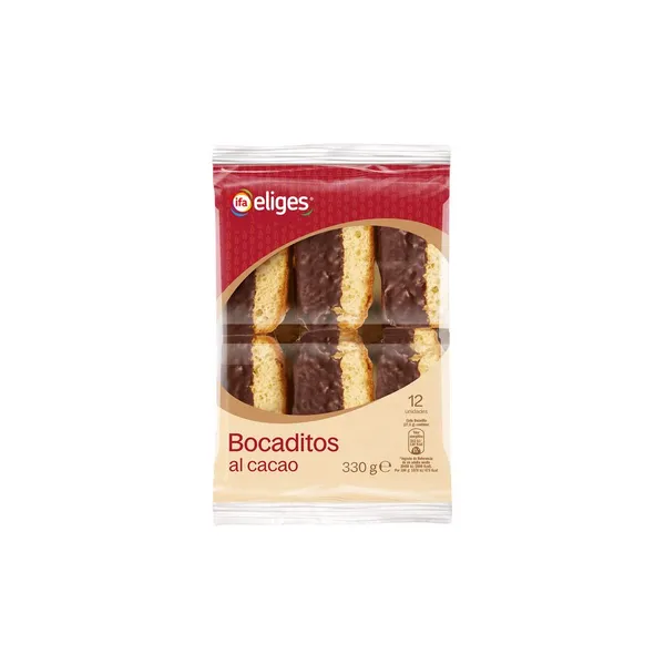 Bocaditos al cacao IFA ELIGES 12 unidades 330 g