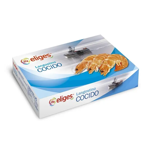 Langostino vannamei cocido congelado IFA ELIGES 24/32 800 g pn.