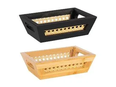 Wenko® Cestas de almacenaje con asas pack 2