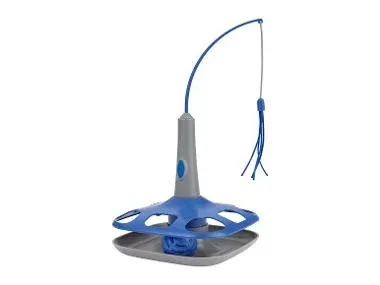 ZOOFARI® Juguete para gatos pelota y caña/ atrapa el cordón / pez (juguete de plumas)